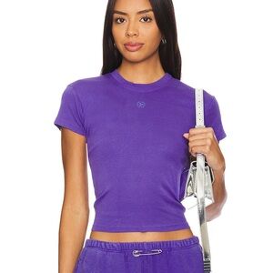 Sami Miro Vintage Mini Tee in Amethyst Size S